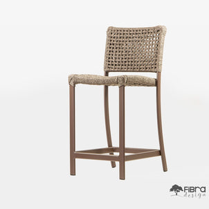 Banqueta Casual em Corda Nautica 40x50x100