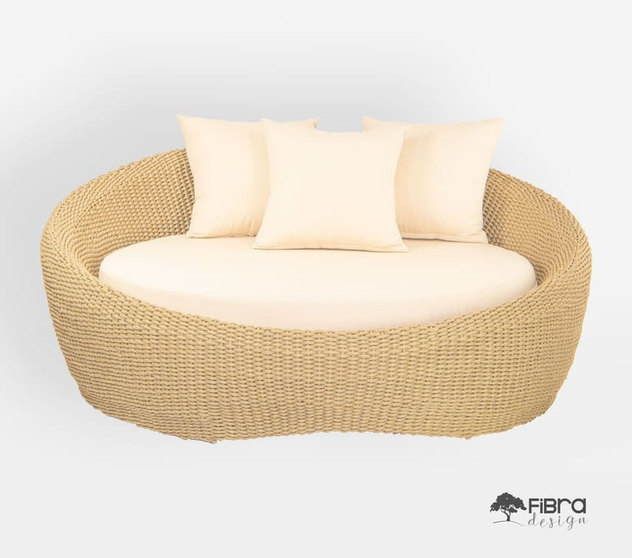 Chaise Obaolada Trama Fechada em Corda Nautica