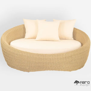 Chaise Obaolada Trama Fechada em Corda Nautica