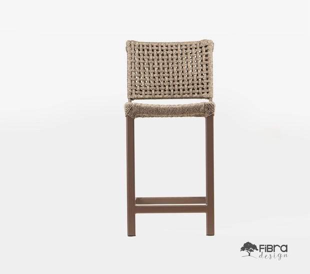 Banqueta Casual em Corda Nautica 40x50x100