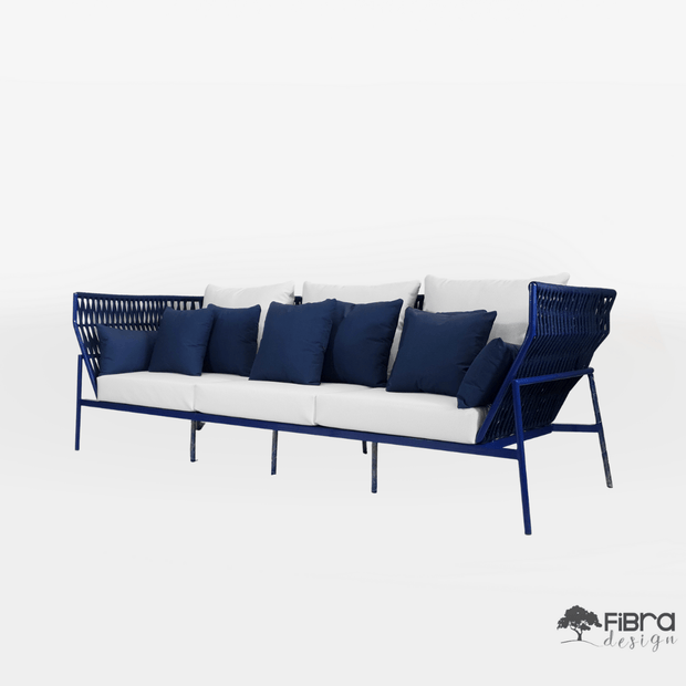 Sofá Life Style 3 Lugares em Corda Nautica 2.20x90