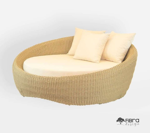 Chaise Obaolada Trama Fechada em Corda Nautica