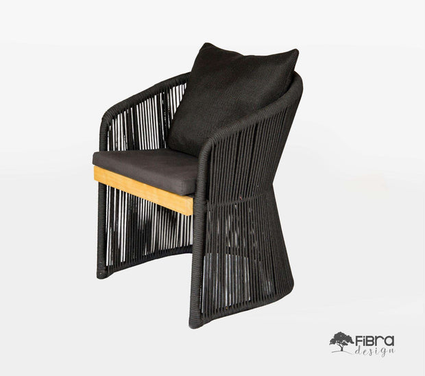 Cadeira Havana Wood em Corda Nautica e Madeira