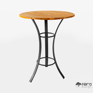 Conjunto Mesa Bistrô em Madeira Cumaru e Banqueta Retrô