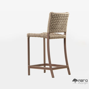 Banqueta Casual em Corda Nautica 40x50x100
