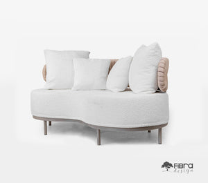 Conjunto Sofá Contorno Organico 5 Lugares