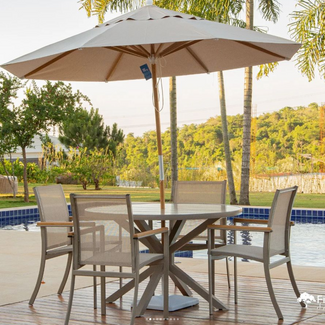 Conjunto de Mesa e Cadeiras Ombrelone