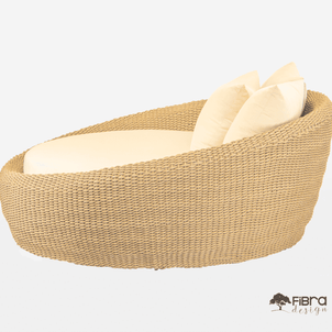 Chaise Obaolada Trama Fechada em Corda Nautica