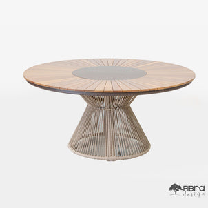 Mesa Ripada Pizza em Madeira Cumaru Base Conerope