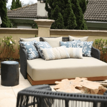 Chaise Day Bed Havana Wood Trama Raquete em Corda Náutica - Imagem 3