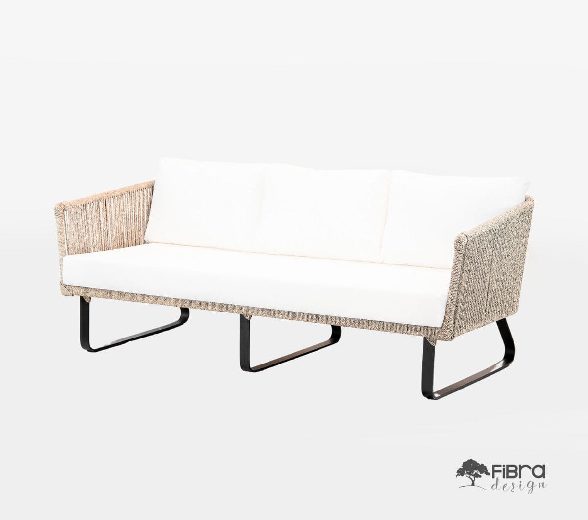 Sofa Trancoso 3 Lugares em Corda Nautica