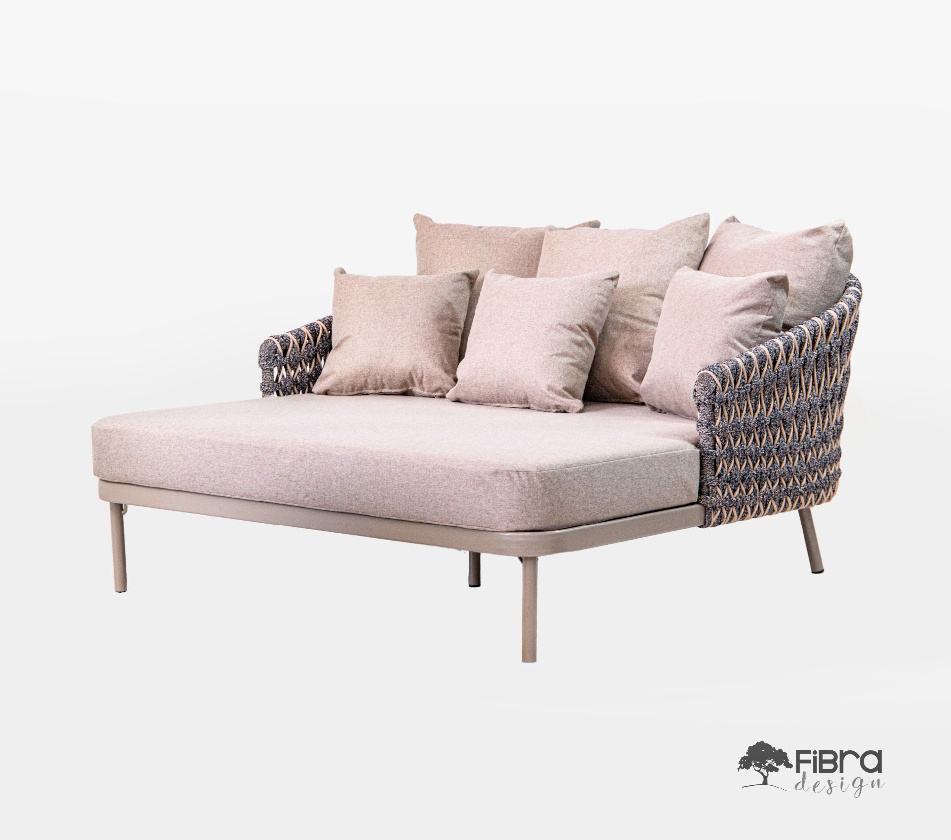 Chaise DayBed Trançart em Corda Náutica