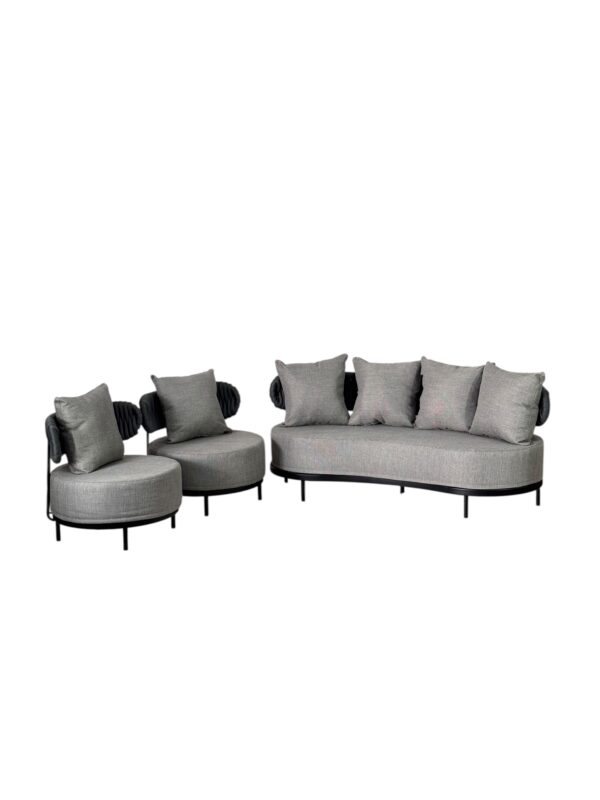 Conjunto Sofá Contorno Organico 5 Lugares - Imagem 6