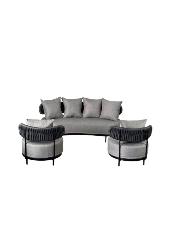 Conjunto Sofá Contorno Organico 5 Lugares - Imagem 8