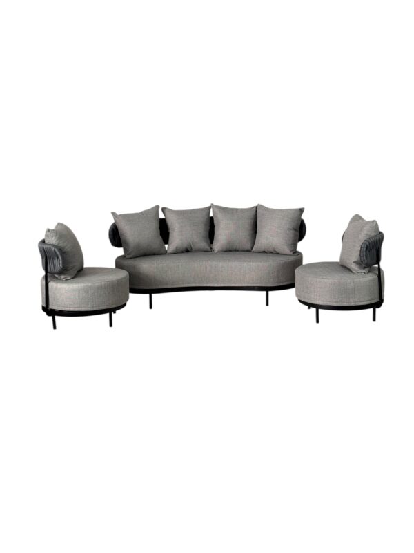 Conjunto Sofá Contorno Organico 5 Lugares - Imagem 9