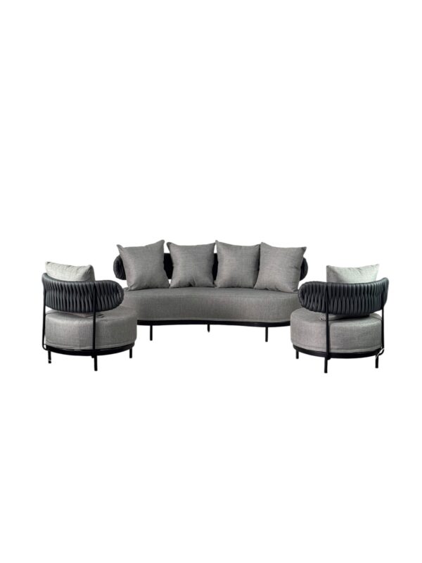 Conjunto Sofá Contorno Organico 5 Lugares - Imagem 10