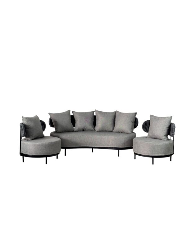 Conjunto Sofá Contorno Organico 5 Lugares - Imagem 2