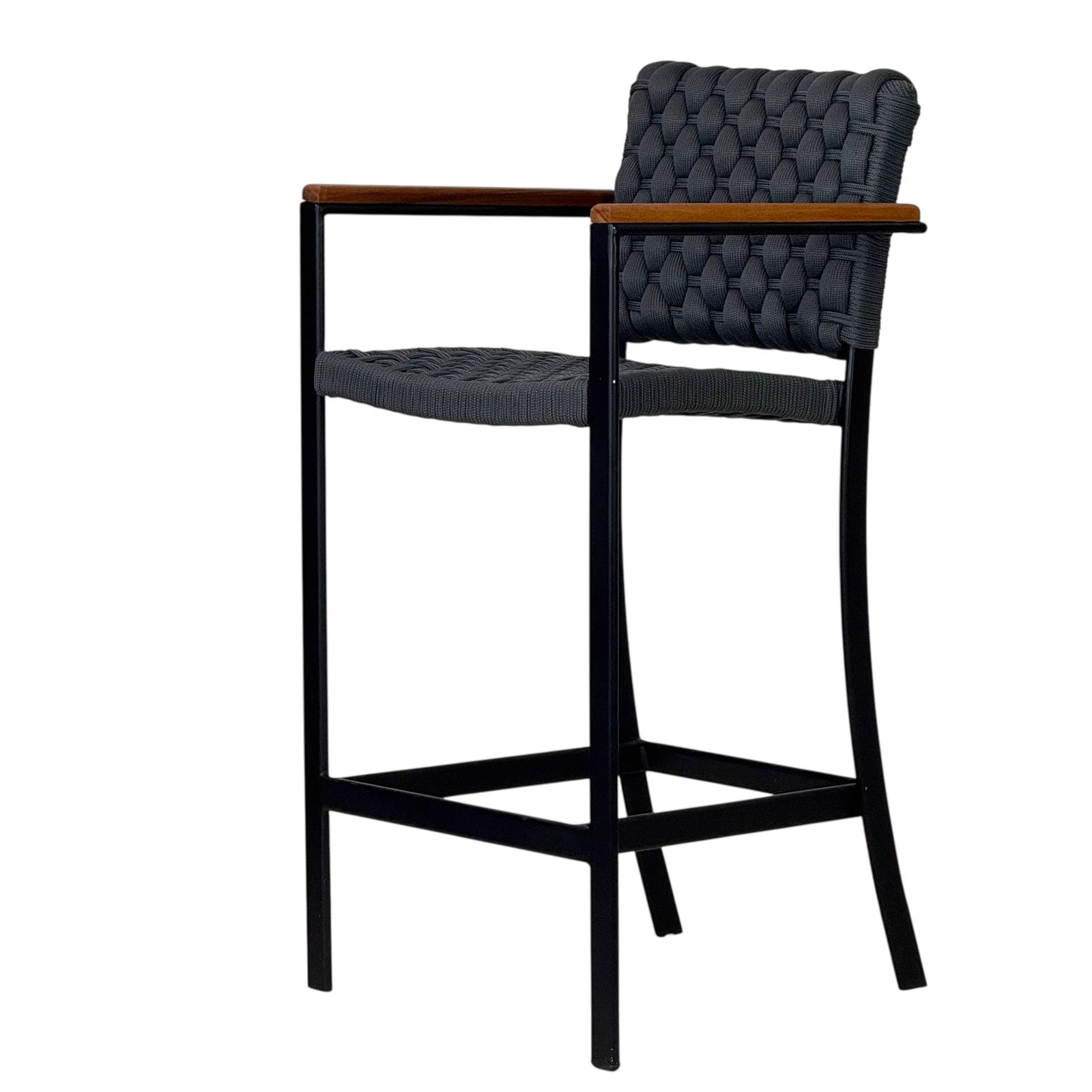 Banqueta Casual com Braço Tricô